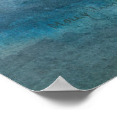 Harfe Siegel Watercolor Art Poster (Ecke)