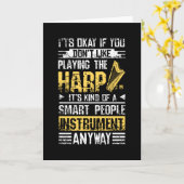 Harfe Smart People Karte (Gelbe Blume)