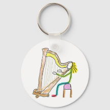 Harfe spielender Stickman