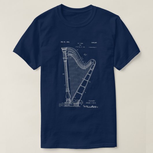 Harfe T-Shirt (Design vorne)