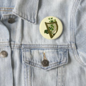 Harfe u. Klee - Knopf Button (Beispiel)