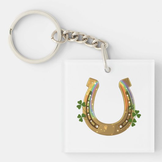 Harfe und Shamrocks Schlüsselanhänger (Vorderseite)