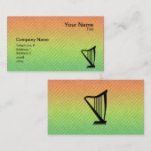 Harfe Visitenkarte (Vorne/Hinten)