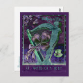 Harfe von Erin Postkarte (Vorne/Hinten)