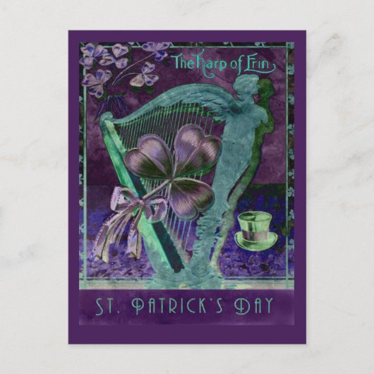 Harfe von Erin Postkarte (Vorderseite)