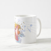 Harfen-Farbexplosions-Kaffee-Tasse Kaffeetasse (VorderseiteRechts)