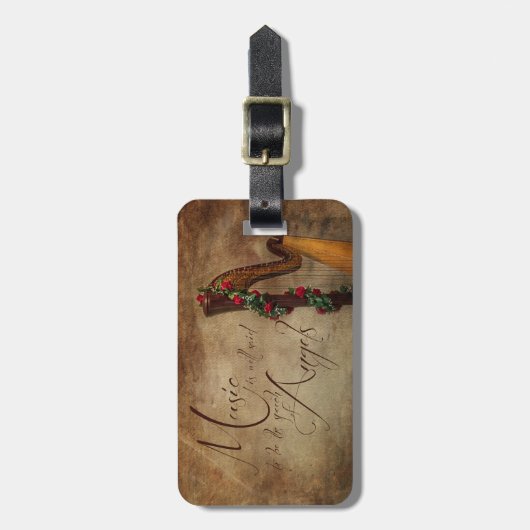 Harfen-Gepäckanhänger Gepäckanhänger (Vorderseite vertikal)