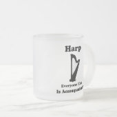 Harfen-Geschenk Mattglastasse (VorderseiteRechts)