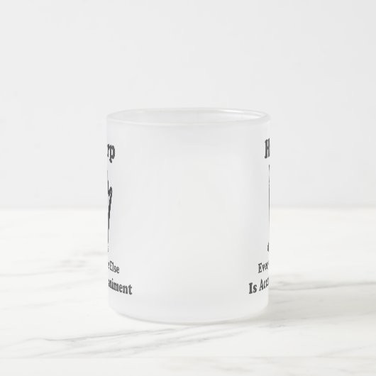 Harfen-Geschenk Mattglastasse (Mittel)