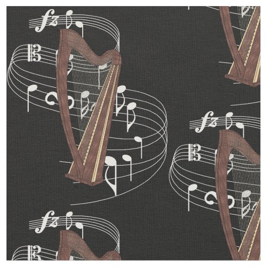 Harfen-Gewebe - Dunkelheit Stoff (Nahaufnahme)