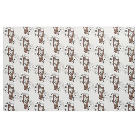 Harfen-Gewebe Stoff (Fat Quarter (45,7 x 55,9 cm))