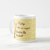 Harfen-Praxis-Tasse Kaffeetasse (Vorderseite Links)