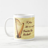 Harfen-Praxis-Tasse Kaffeetasse (Links)