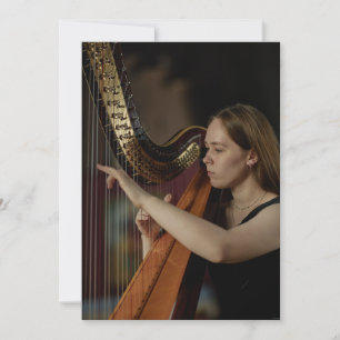 Harfen-Rezital-Konzert Klassische Musik Einladung