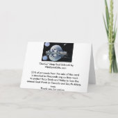 HARFEN-SIEGEL Fantasie-Tier-Kunst-Gruß-Karte Karte (Rückseite)