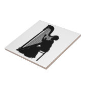 Harfen-Spieler Fliese (Seite)