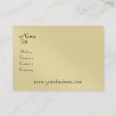 Harfen-und Flöten-elegante Musikindustrie-Karte Visitenkarte (Rückseite)