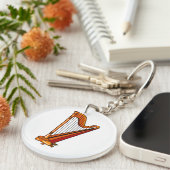 Harfengraphik pedal.png schlüsselanhänger (Vorderseite rechts)