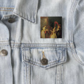 Harfenlektion gegeben von Madame de Genlis Button (Beispiel)