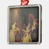 Harfenlektion gegeben von Madame de Genlis Silbernes Ornament (Links)