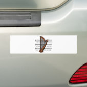 Harfenmusical 02 B Autoaufkleber (Auf Auto)