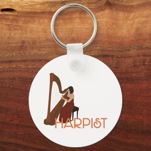 Harfenspieler Schlüsselanhänger (Vorderseite)