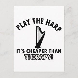 Harfentherapie Postkarte