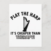 Harfentherapie Postkarte (Vorderseite)