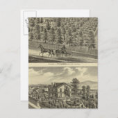 Hargis, Cheney Residenzen Postkarte (Vorne/Hinten)