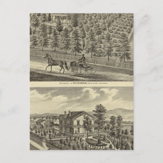 Hargis, Cheney Residenzen Postkarte (Vorderseite)