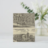 Hargis, Cheney Residenzen Postkarte (Stehend Vorderseite)