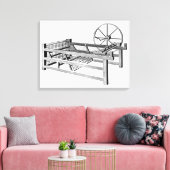 Hargreaves's Spinning Jenny, graviert von Leinwanddruck (Insitu (Wohnzimmer))