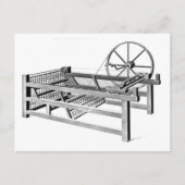 Hargreaves's Spinning Jenny, graviert von Postkarte (Vorderseite)