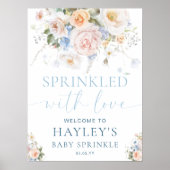 Hargrove Blue Baby Sprinkle Begrüßungszeichen Poster (Vorne)