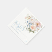 Hargrove Blue Floral Baby in Bloom Baby Dusche Serviette (Ecke)