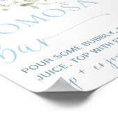 Hargrove Blue Floral Momosa Bar Poster (Ecke)