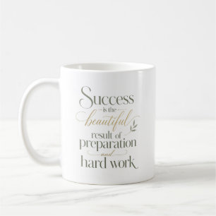 Harharbeit Führt Zum Erfolg Beförderung Gratulatio Kaffeetasse