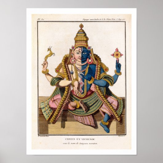 Hari-Hara von "Voyage aux Indes et a la Chine" b Poster (Vorne)