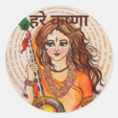 Hari Krishna Stickers (Vorderseite)
