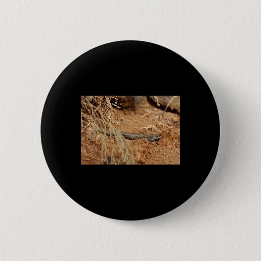 Haria Lizard Nature Lovers Fürteventura Sticker Button (Vorderseite)