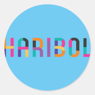 Haribol Nitai Gaur Runder Aufkleber