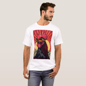 Harica Poor Rooster 2D Illustration T - Shirt (Vorne ganz)