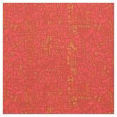 Haring Inspiriert Mosaik Red Stoff (Nahaufnahme)