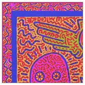 Haring Inspirierte Fantasie Stoff (Nahaufnahme)