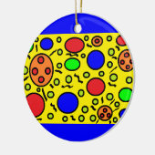 Haring inspirierte Verzierung Keramikornament (Links)