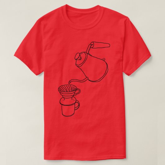 Hario V60 Pourover Sketch T-Shirt (Design vorne)