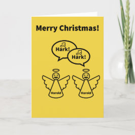 "Hark" der Harold Angels Sing - Weihnachten Karte
