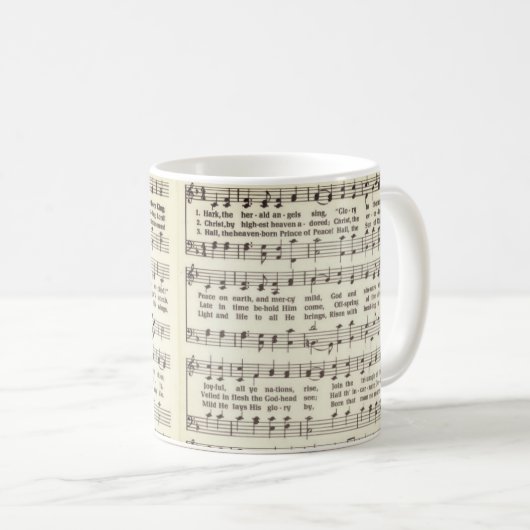 Hark, die Herald Angels Sing Kaffeetasse (VorderseiteRechts)