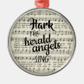 Hark, die Herald Angels Sing Metal Ornament Aus Metall (Vorne)