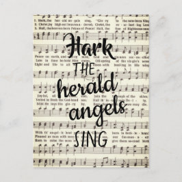 Hark, die Herald Angels Sing Postkarte